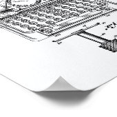 Whitepaper over patentkunst voor schrijfmachine 19 poster (Hoek)
