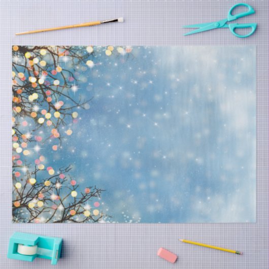 Whitepapers met wieltjes tissuepapier (Craft)