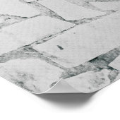 Whitepraperpapier op witte en grijze betonwal poster (Hoek)