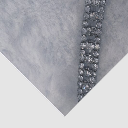 Whiter Faux-papier en diamanten Tissuepapier (Detail)