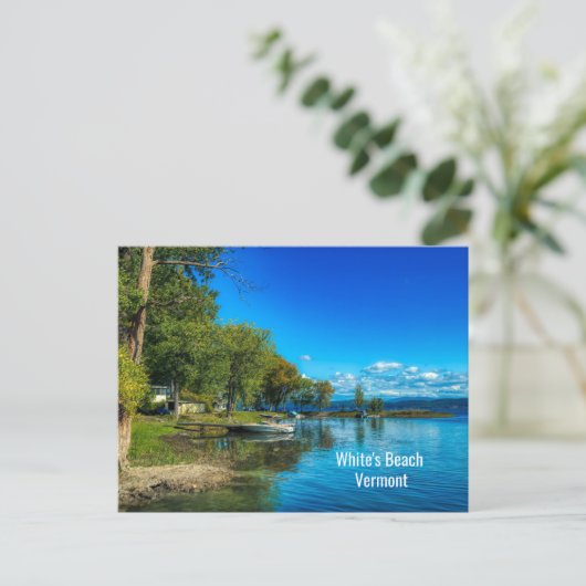 White's Beach, Vermont Briefkaart (Staand voorkant)