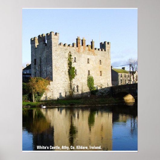 White's Castle, Athy, County Kildare, Ierland Poster (Voorkant)