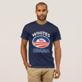 Whites for Obama T-shirt (Voorkant volledig)