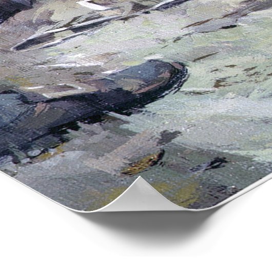 Whites of Eyes van Ken Riley Print (Hoek)