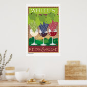 Whites, Reds en Rosé-Print Poster (Keuken)