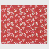 Whitescherm kerstpapier cadeaupapier (Vlak)