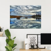 Whiteshel herfst Reflection Poster Print (Thuiskantoor)