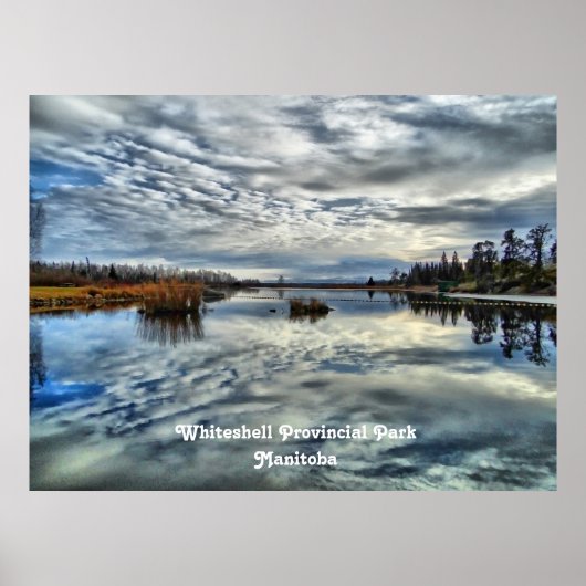 Whiteshel herfst Reflection Poster Print (Voorkant)