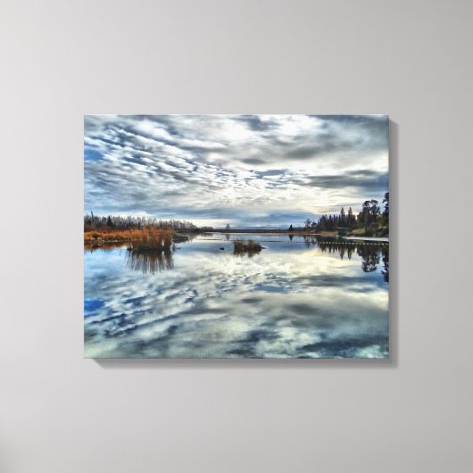 Whiteshell Nalection Stretch Canvas Afdrukken (Voorkant)