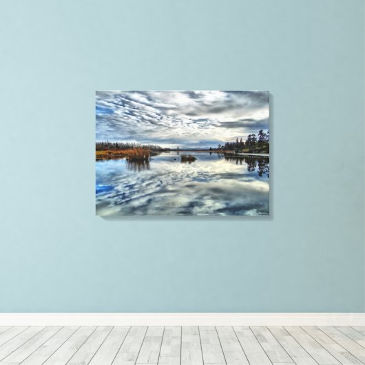 Whiteshell Nalection Stretch Canvas Afdrukken (Insitu (Houten vloer))