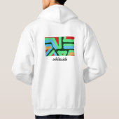 Whiteside abstracte hoodie (Achterkant)