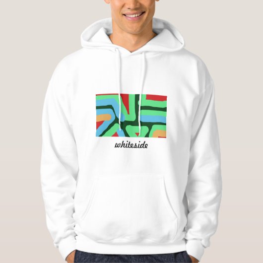 Whiteside abstracte hoodie (Voorkant)