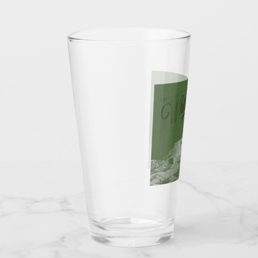 Whiteside Mountain Letterpress stijl pint glas (Rechts)
