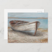 Whitespoed Boat op de kust Briefkaart (Voorkant / Achterkant)