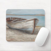 Whitespoed Boat op de kust Muismat (Met muis)