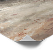 Whitespoed Boat op de kust Poster (Hoek)