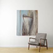 Whitespoed Boat op de kust Wandkleed (In situ)