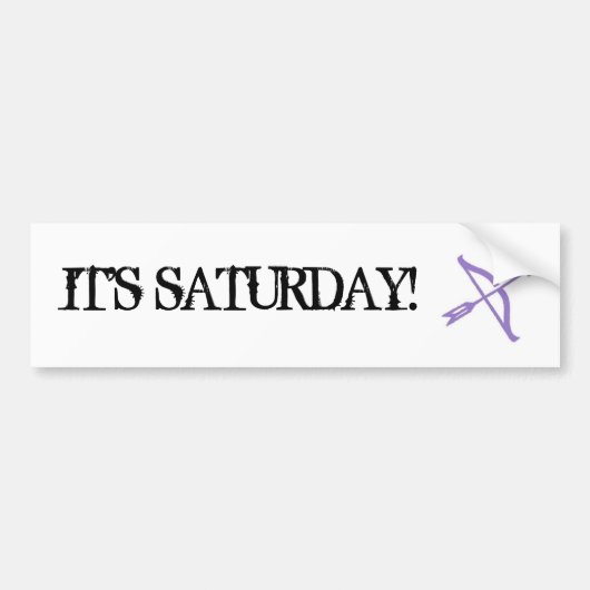 Whitest Kinderen U'Know - Het is zaterdag! Bumpersticker (Voorkant)