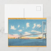 , Whitestone Bridge, New York City, NY Briefkaart (Voorkant / Achterkant)