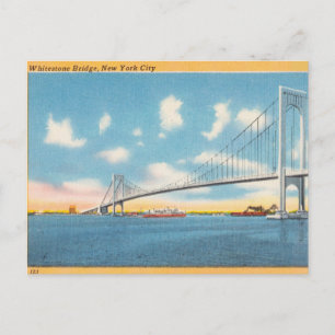 , Whitestone Bridge, New York City, NY Briefkaart