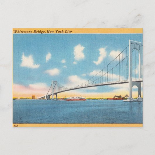 , Whitestone Bridge, New York City, NY Briefkaart (Voorkant)