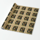Whitetail Buck Autumn Leaves Cadeaupapier (Uitgerold)