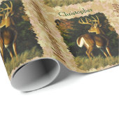 Whitetail Buck Autumn Leaves Cadeaupapier (Rol Hoek)