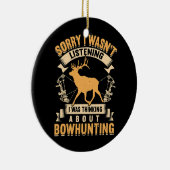 Whitetail Buck Bowhunting Deer Hunter Keramisch Ornament (Rechts)