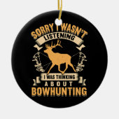 Whitetail Buck Bowhunting Deer Hunter Keramisch Ornament (Voorkant)