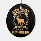 Whitetail Buck Bowhunting Deer Hunter Keramisch Ornament (Links)