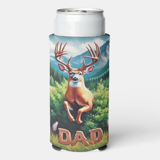 Whitetail Buck Dad Seltzer Blikjeskoeler (Seltzer Achterkant)