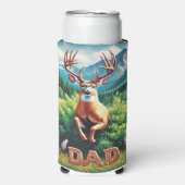 Whitetail Buck Dad Seltzer Blikjeskoeler (Seltzer Voorkant)