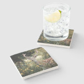 Whitetail Buck Deer geweldige jagen Stenen Onderzetter (Zijkant)