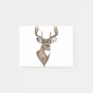 Whitetail Buck Deer Head Post-it® Notes