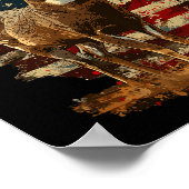 Whitetail Buck Deer Hunting 4th of July Verenigde  Poster (Hoek)