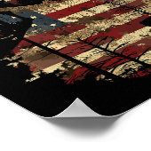 Whitetail Buck Deer Hunting 4th of July Verenigde  Poster (Hoek)