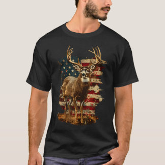 Whitetail Buck Deer Hunting 4th of July Verenigde  T-shirt