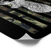 Whitetail Buck Deer Hunting American Camouflage US Poster (Hoek)