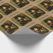 Whitetail Buck Deer Hunting Tan Cadeaupapier (Hoek)