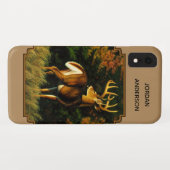 Whitetail Buck Deer Hunting Tan Case-Mate iPhone Case (Achterkant (horizontaal))