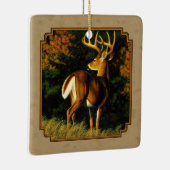 Whitetail Buck Deer Hunting Tan Keramisch Ornament (Rechts)