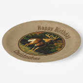 Whitetail Buck Deer Hunting Tan Papieren Bordje (Gekanteld)
