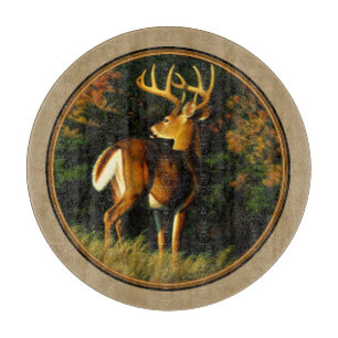 Whitetail Buck Deer Hunting Tan Snijplank