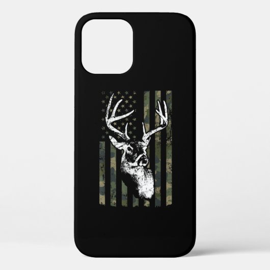 Whitetail Buck Deer Hunting USA Camouflage America Case-Mate iPhone Case (Achterkant)