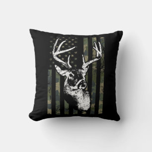 Whitetail Buck Deer Hunting USA Camouflage America Kussen