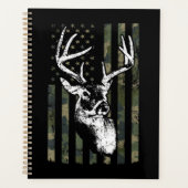 Whitetail Buck Deer Hunting USA Camouflage America Planner (Voorkant)