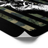 Whitetail Buck Deer Hunting USA Camouflage America Poster (Hoek)