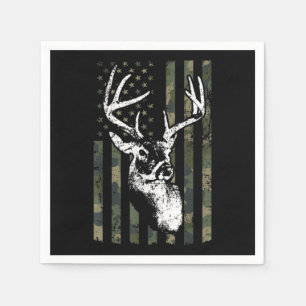 Whitetail Buck Deer Hunting USA Camouflage America Servet