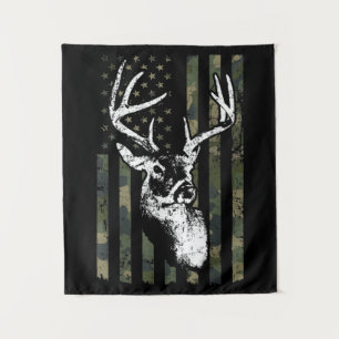 Whitetail Buck Deer Hunting USA Camouflage America Wandkleed