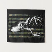 Whitetail Buck Deer Hunting USA Camouflage America Wandkleed (Voorkant (horizontaal))